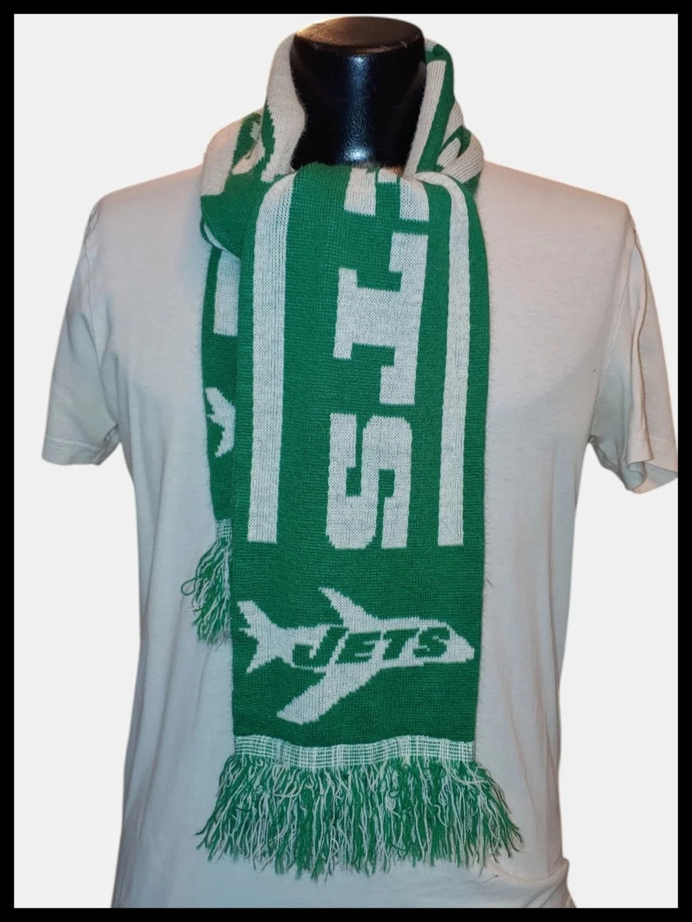 New York Jets Green & White Team Scarf
